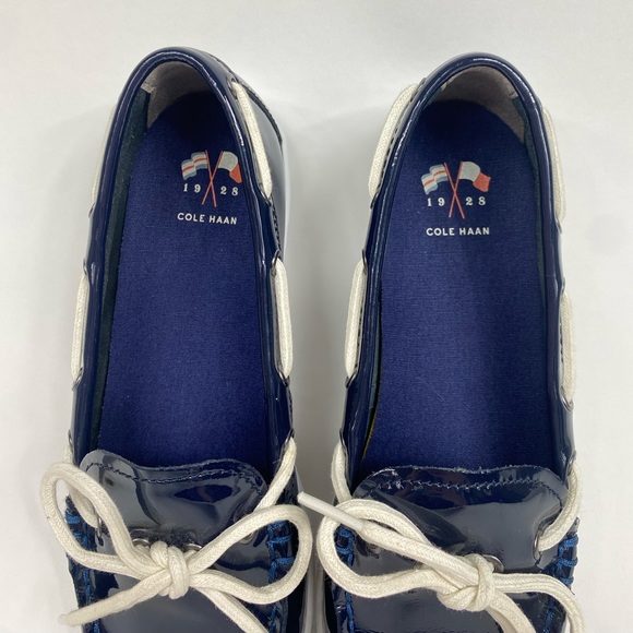 Cole Haan Navy Blue Nantucket Moccasin Boat Shoes Size - Picture 9 of 14